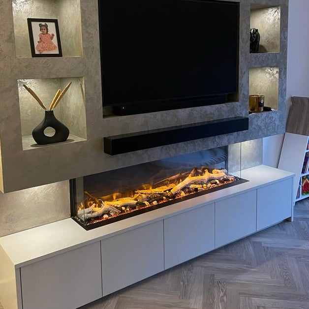 Icona™ 51" inch Panoramic High definition Electric Fire 3 Sided 1300mm App & Alexa Control option