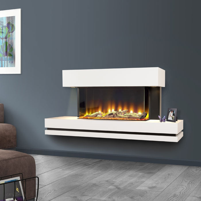 Celsi Electriflame VR Volare 750 Wall Mounted Electric Fireplace Suite