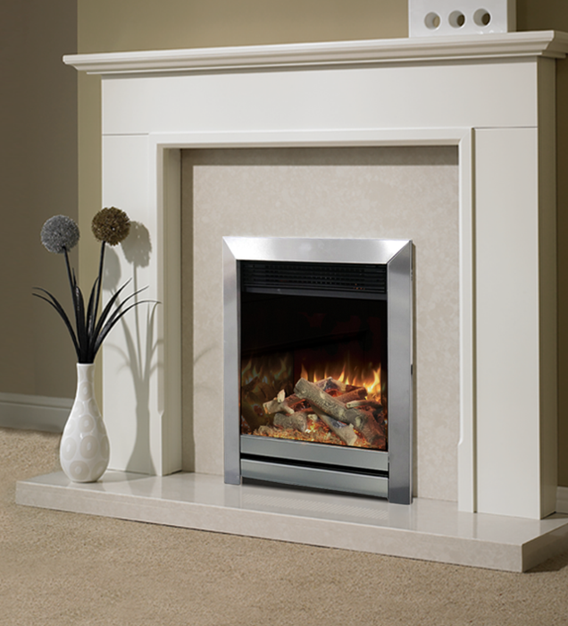 Special Offer Evonic e-Lectra C1 Brooklyn Inset Electric Fire - Chrome