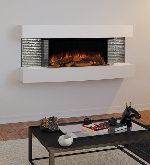 Evonic Empire 2 Electric Wall Mounted Fireplace Suite
