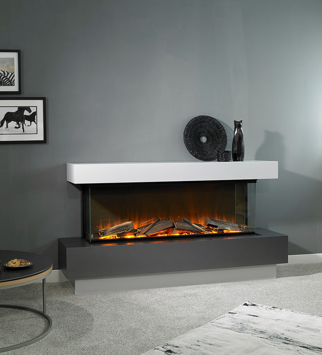 Trent Fireplaces e-Lectra Vanquish Electric Fireplace Suite