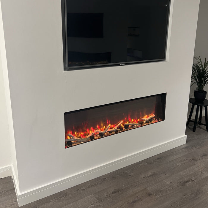 E1300 Icona™ E1300 Widescreen High definition Electric Media Wall Fire 1300mm Wide