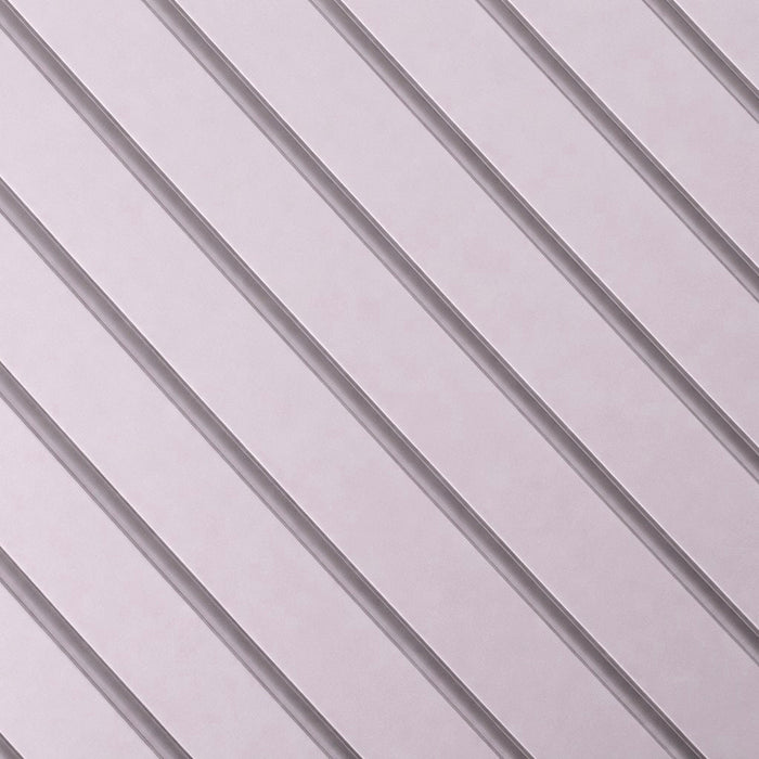 Wide White on White 3 sided Felt Acoustic Premium slatted wooden felt back wall Panels 2400mm x 600mm - x1 Panel