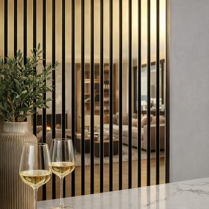 Acoustic slatted wall Panel - 2400mm x 600mm