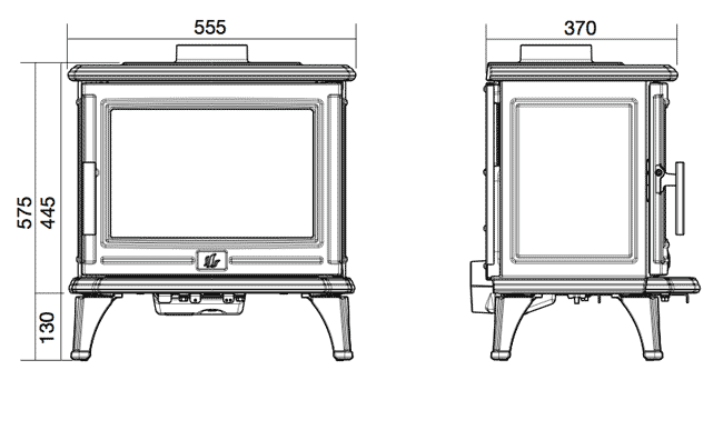 ACR Rowandale Wood Burning And Multi Fuel Stove