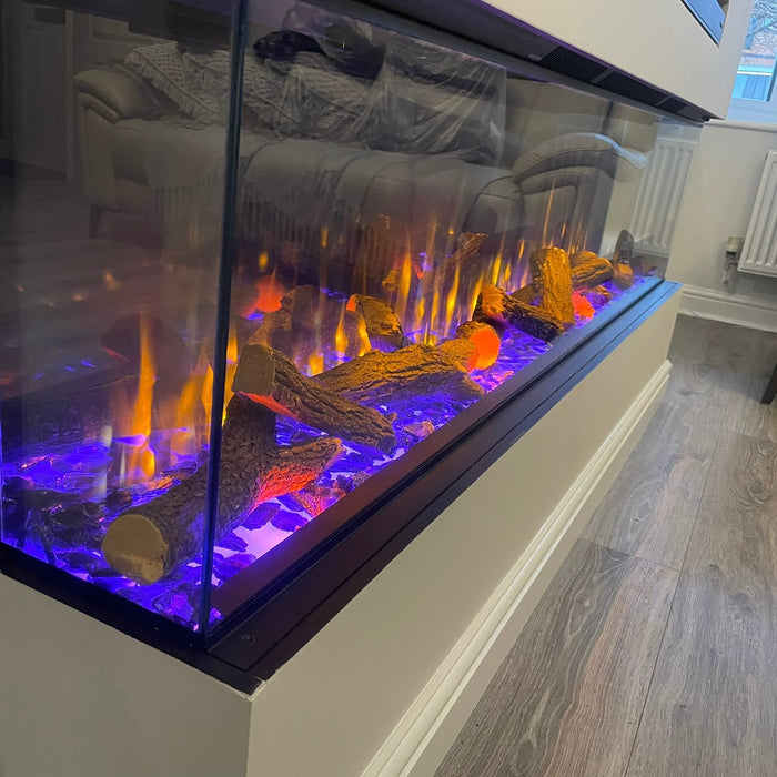 E1800 Icona™  E1800 Panoramic deep High definition Deep Electric Fire 3 Sided 1800mm Wide App & Alexa controlled