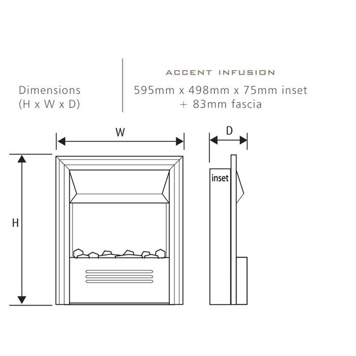 Celsi Accent Infusion Electric Fire
