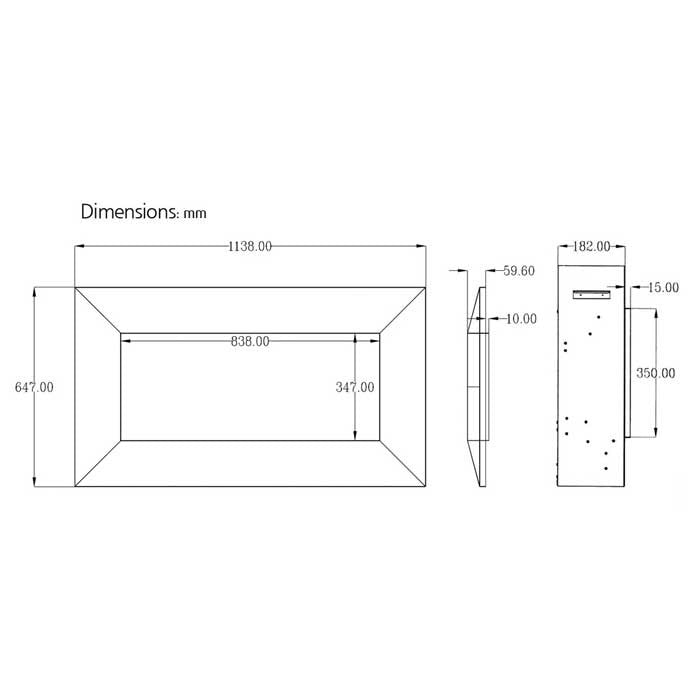 Celsi Ultiflame VR Instinct Wall Mounted Inset Electric Fire