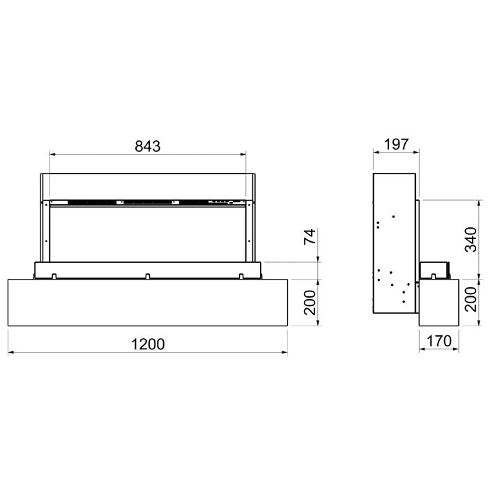 Celsi Firebeam Illumia 800 Electric Fireplace Suite
