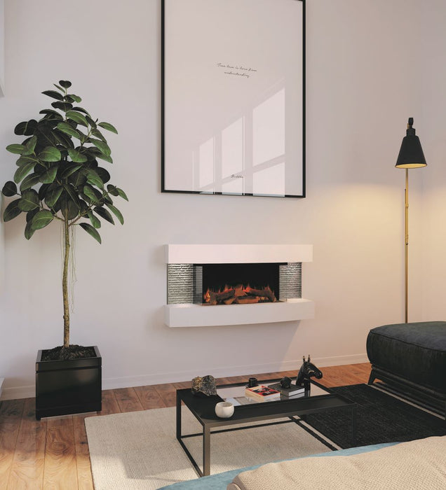 Evonic Empire 2 Electric Wall Mounted Fireplace Suite