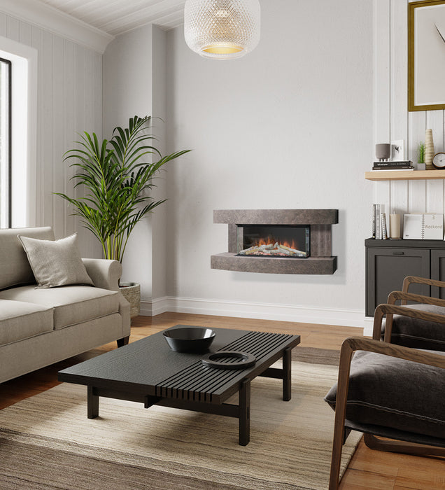 Evonic Imperium Wall Mounted Electric Fireplace Suite