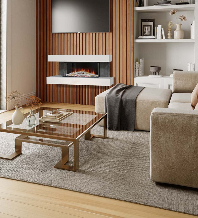 Evonic Inglewood Electric Fireplace Wall Mounted Suite