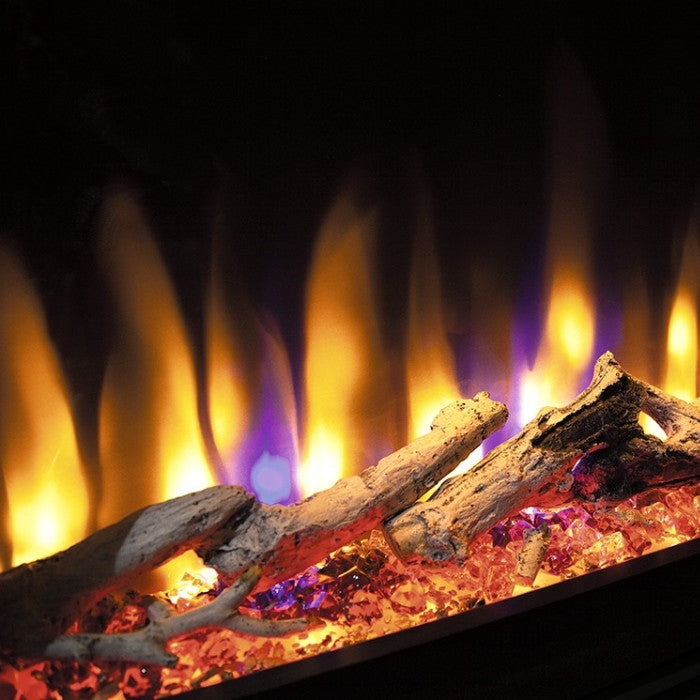 Celsi DLX Aleesia 750 Illumia Limestone Electric Fireplace Suite