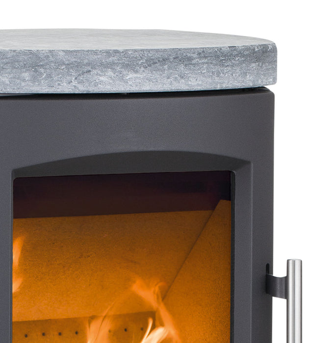 Heta Scanline 7B 4.5kW Wood Burning / Multifuel Stove with Soapstone Top
