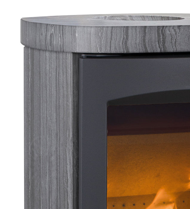Heta Scanline 7B 4.5kW Wood Burning / Multifuel Blackwood Stove