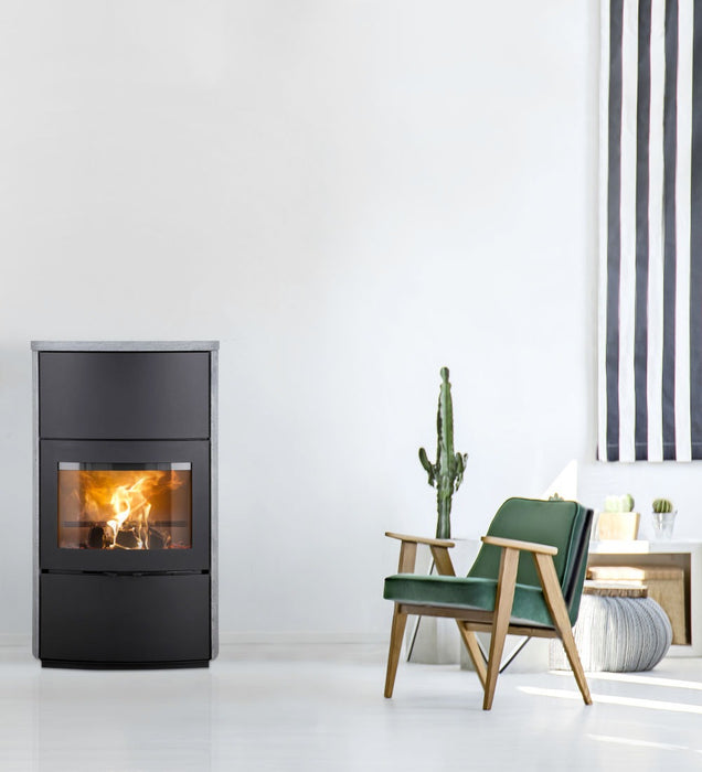 Heta Scanline 1000S 7.7kW Wood Burning Soapstone Stove
