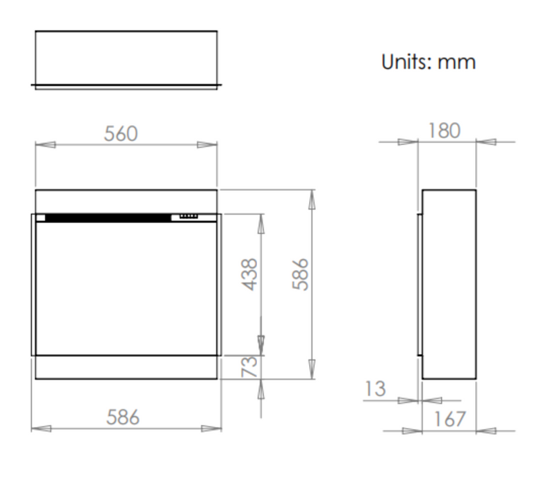 Charlton And Jenrick iRange i560e Slimline Electric Fire
