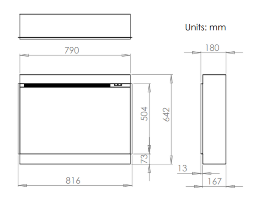 Charlton & Jenrick iRange i790e Slimline Electric Fire