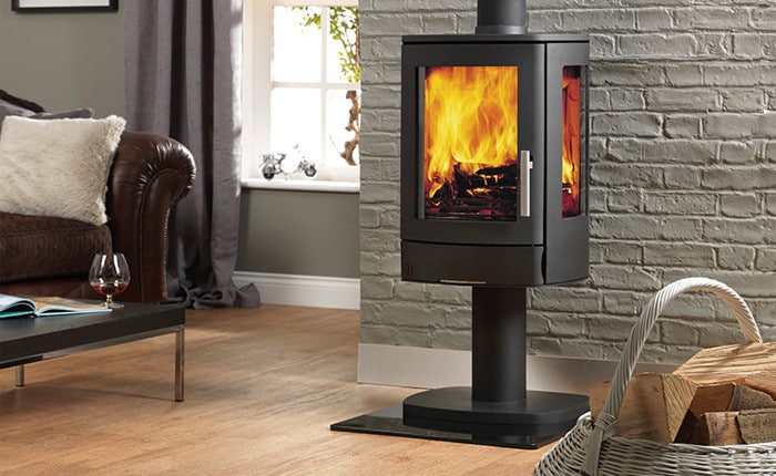 ACR Neo 3P Eco 5kw Pedestal Base Wood Burning Stove