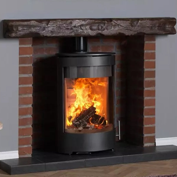 Purevision PVR Cylinder Square Back Multi Fuel Stove