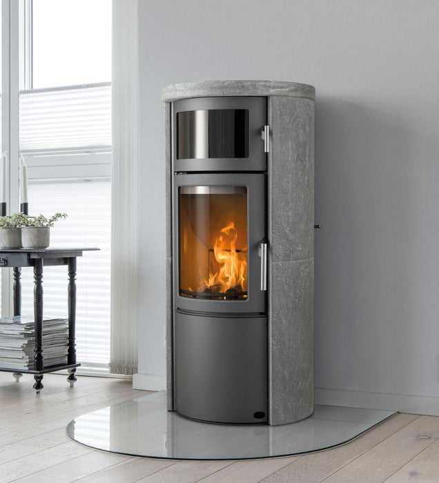 Heta Scanline 520B 6kW Soapstone Wood Stove with Baking Oven