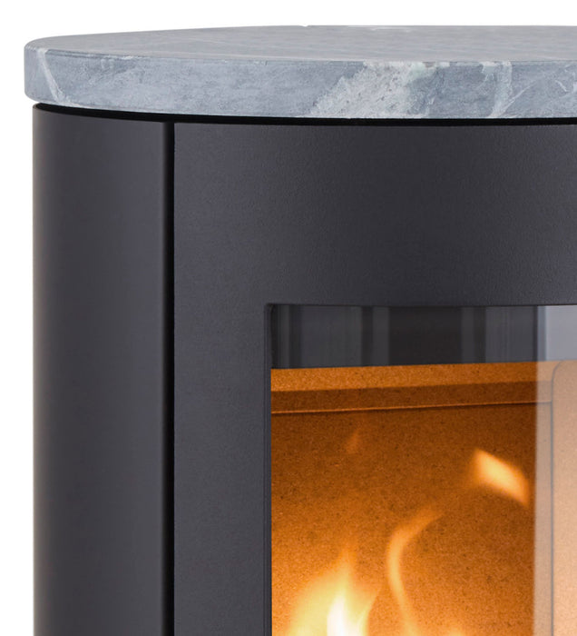 Heta Scanline 8 4.5kW Wood Burning / Multifuel Stove with Soapstone Top