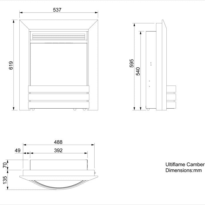 Celsi Ultiflame VR Camber Electric Fire