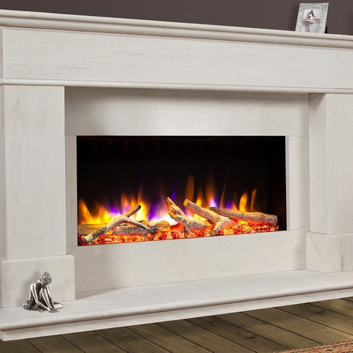 Celsi Ultiflame VR Avignon Elite Limestone Electric Fireplace Suite