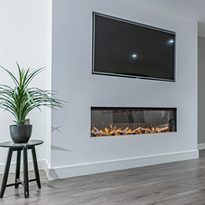 Icona™ 1900R Widescreen High definition Electric Media Wall Fire 1900mm Wide
