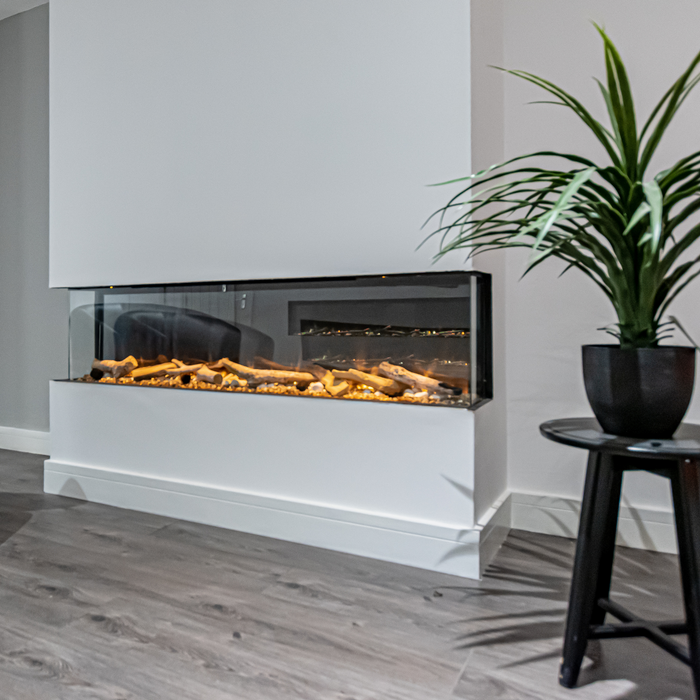 Icona™ 51" inch Panoramic High definition Electric Fire 3 Sided 1300mm App & Alexa Control option