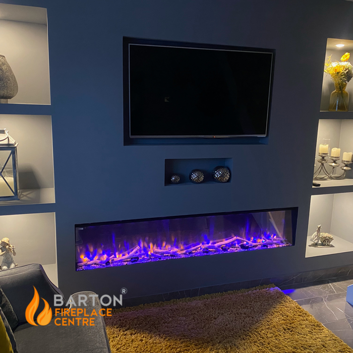 E1300 Icona™ E1300 Widescreen High definition Electric Media Wall Fire 1300mm Wide