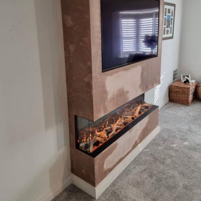 Icona™ 51" inch Panoramic High definition Electric Fire 3 Sided 1300mm App & Alexa Control option